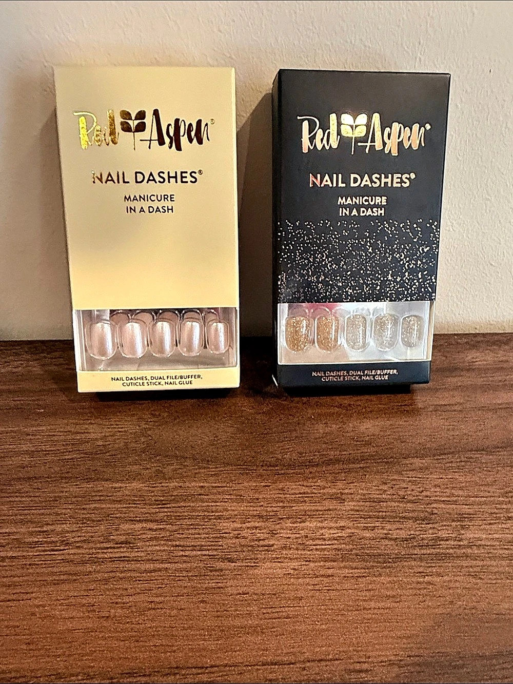 Red Aspen Nail Dashes 24 Kay & Dose of Cheer, Desiree Set Two